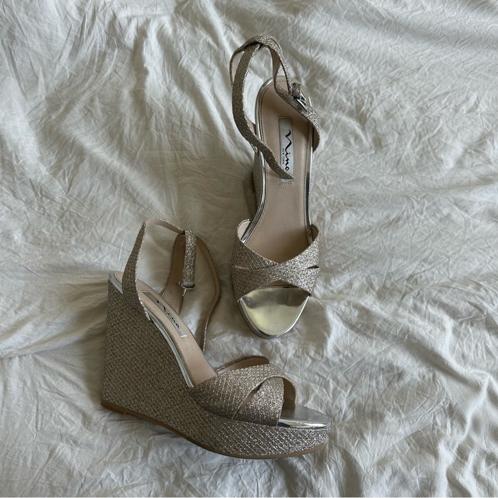 Women’s Gold Wedges High Heels